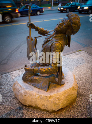 Jimi Hendrix scultura in Seattle Capitol Hill quartiere Foto Stock