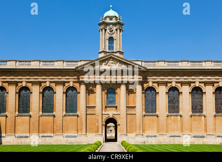 Queens college edifici principali e anteriore quad Oxford University Oxfordshire England Regno Unito GB EU Europe Foto Stock