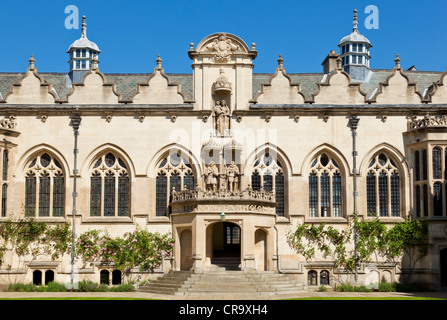 Parte anteriore Quad-Oriel College Oxford University Oxfordshire England Regno Unito GB EU Europe Foto Stock