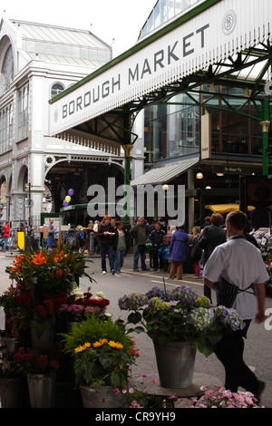Borough Market, Southwark, Londra, Inghilterra, Regno Unito Foto Stock