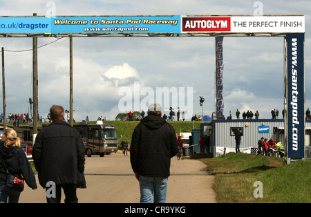 Santa Pod Raceway vicino a Wellingborough Bedfordshire GB UK 2012 Foto Stock