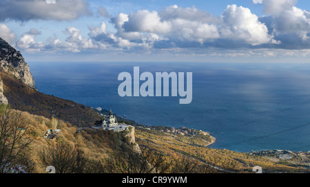 Foros Chiesa della Resurrezione di Cristo, Crimea, Russia Foto Stock