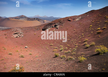 Parco Nazionale di Timanfaya, Lanzarote, Isole Canarie, Spagna Foto Stock