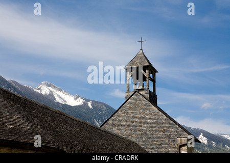 Chapelle Saint-Saturnin, Jouers Accous, Pirenei, Francia Foto Stock