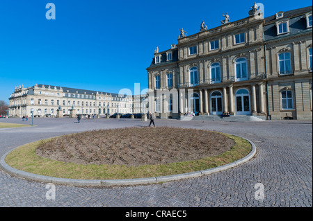 Neues Schloss, New Castle, Stoccarda, Baden-Wuerttemberg, Germania, Europa Foto Stock