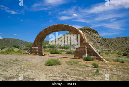 Fort Bravo, western town, ex set cinematografico, una volta in Occidente, ora una attrazione turistica, Tabernas, Andalusia, Spagna Foto Stock