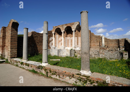 Italia, Roma, Ostia Antica, casa romana di Cupido e Psiche (Domus di amore e Psiche) Foto Stock