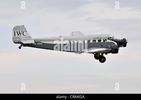 Passeggero e del trasporto aereo, Junkers Ju-52, in Europa la più grande riunione di aeromobili d'epoca in Hahnweide, Kirchheim-Teck Foto Stock