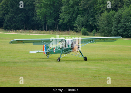 Morane-Saulnier MS-505 Criquet Fi-156, periodo di produzione dal 1932 al 1965, in Europa la più grande riunione di aeromobili d'epoca a Foto Stock