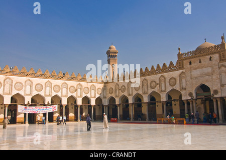 Al-Azhar moschea, Il Cairo, Egitto, Africa Foto Stock