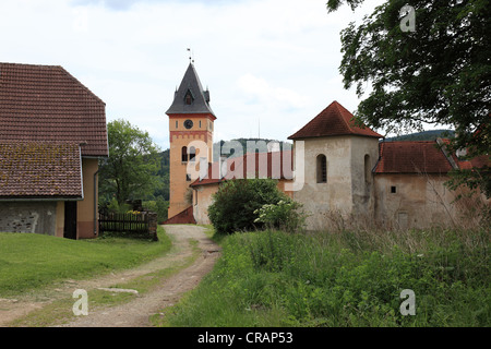 Castello superiore a Vimperk, Tedesco: Winterberg, Okres Prachatice, Sumava, Repubblica ceca, l'Europa. Foto di Willy Matheisl Foto Stock