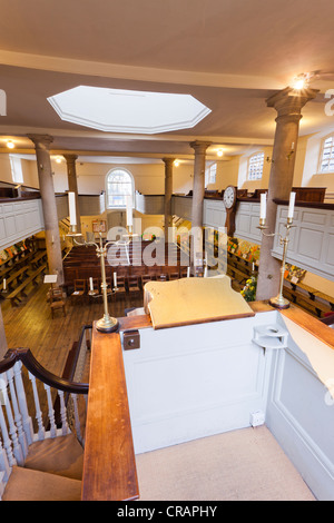 John Wesley's Chapel, The New Room, Bristol UK, la più antica cappella metodista del mondo (originariamente costruita nel 1739). Foto Stock