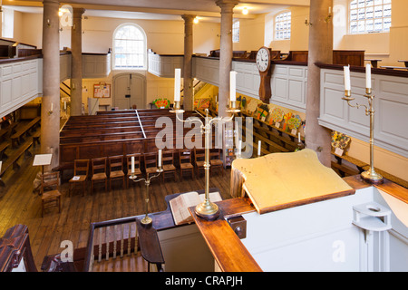 John Wesley's cappella, la nuova camera, Bristol, la più antica cappella metodista nel mondo (costruito originariamente nel 1739). Foto Stock