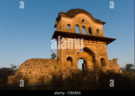 La rovina, Orchha, Madhya Pradesh, India del Nord, India, Asia Foto Stock