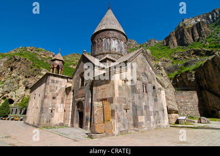 Monastero di Geghard, Sito Patrimonio Mondiale dell'UNESCO, Armenia, Caucaso, Medio Oriente Foto Stock
