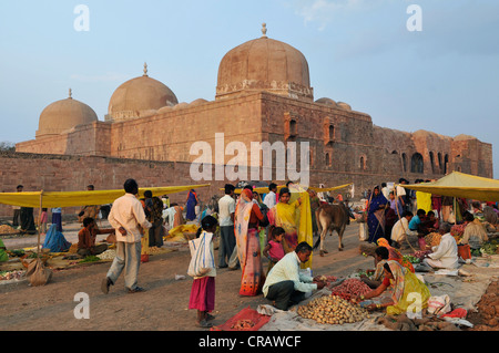 Mercato, Mandu, Madhya Pradesh, India, Asia Foto Stock