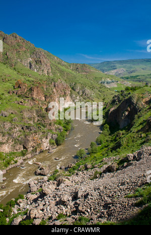 Grotta città di Vardzia, Georgia, regione del Caucaso meridionale, Medio Oriente Foto Stock