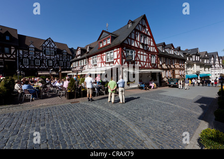 Centro storico di Braunfels, Lahn Valley, Lahn-Dill-Kreis distretto, Hesse, Germania, Europa PublicGround Foto Stock