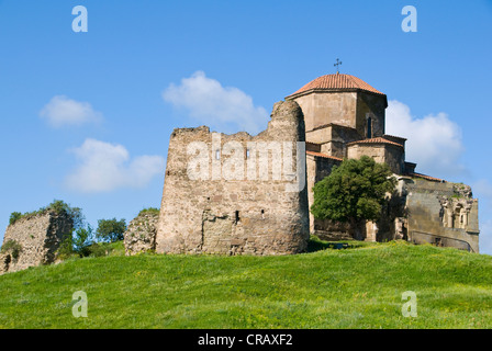 Monastero di Jvari, chiesa di Jvari su una collina, Mtskheta, Georgia, Medio Oriente Foto Stock