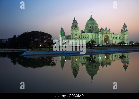 Queen Victoria Memorial, il museo, Calcutta o Kolkata, West Bengal, India, Asia Foto Stock