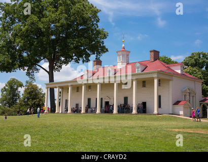 MOUNT VERNON, Virginia, Stati Uniti d'America - plantation casa di George Washington, il primo Presidente degli Stati Uniti. Foto Stock