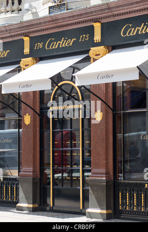 Cartier store su Bond Street, Londra, Regno Unito. Foto Stock