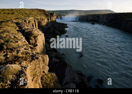 La cascata di Goðafoss a Myvatn, Nord Islanda, Islanda, Europa Foto Stock