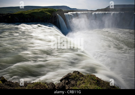 La cascata di Goðafoss a Myvatn, Nord Islanda, Islanda, Europa Foto Stock