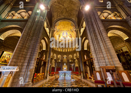 La Cattedrale di San Nicola, neoromanica, Monte Carlo, il Principato di Monaco, Côte d'Azur, Mare Mediterraneo, Europa Foto Stock