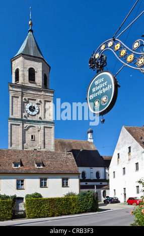 Chiesa parrocchiale di San Salvator e Santa Croce, Heilig Kreuz, ex canonici agostiniani Chiesa, Polling Baviera superiore Foto Stock