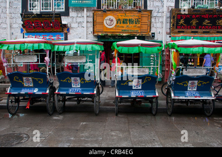 Risciò bicicletta, Lhasa, in Tibet, in Asia Foto Stock