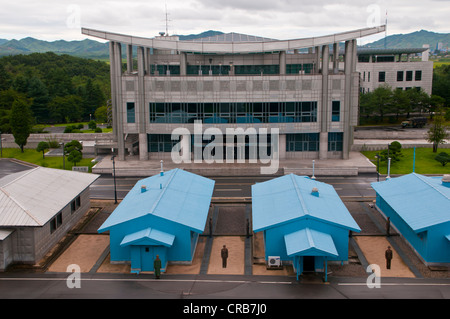 Confine tra Corea del Nord e Corea del Sud, Panmunjeom, Asia Foto Stock