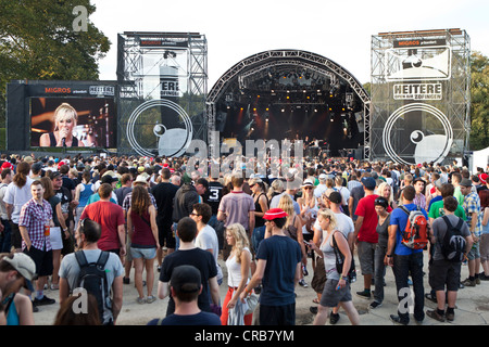 Band svedese i suoni performing live all'Heitere Open Air Festival di Zofingen, Svizzera, Europa Foto Stock