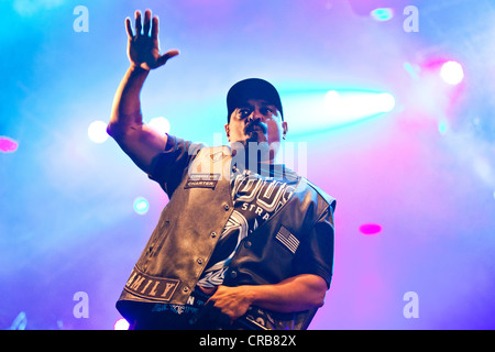 Sen cane da Stati Uniti hip hop band Cypress Hill performing live all'Heitere Open Air Festival di Zofingen, Svizzera Foto Stock