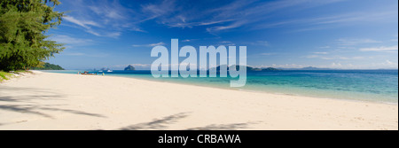 Sandy Beach, Koh Kradan island, Trang provincia, Thailandia, Sud-est asiatico, in Asia Foto Stock