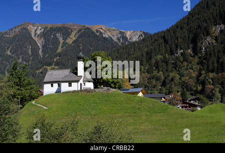 Chiesetta di Maria della Neve, Gaschurn, valle del Montafon, Vorarlberg, Austria, Europa Foto Stock