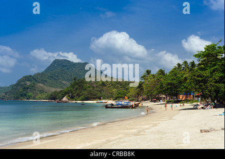 Palm Beach, Golden Pearl Beach, Ko Jum o Koh Pu isola, Krabi, Thailandia, Sud-est asiatico Foto Stock