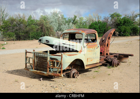 Relitto di un traino auto in Hanksville, Utah, Stati Uniti d'America Foto Stock