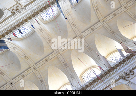 Vista interna, soffitto, Saint-Louis des Invalides Chiesa, L'Hôtel national des Invalides complesso edilizio, in una casa di riposo per Foto Stock