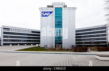 Sede centrale, amministrazione del SAP AG azienda software a Walldorf, Baden-Wuerttemberg, Germania, Europa Foto Stock