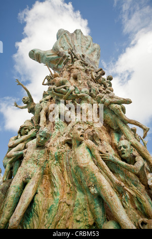 Il Memoriale dell'Olocausto Miami Beach con la scultura di amore e di angoscia, Miami, Florida, Stati Uniti d'America Foto Stock