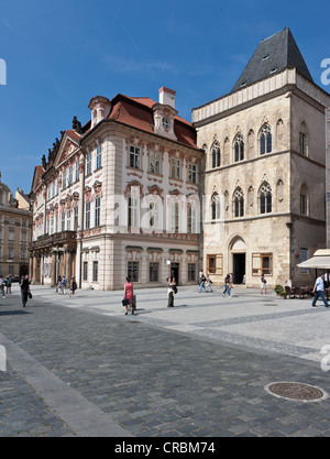 Galleria Nazionale sulla Piazza della Città Vecchia di Praga, Repubblica Ceca, Europa Foto Stock