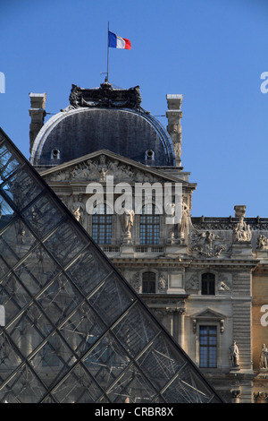 Il museo del Louvre, Parigi, Francia, Europa Foto Stock