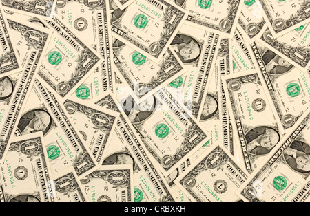 1 US Dollar Bills Foto Stock
