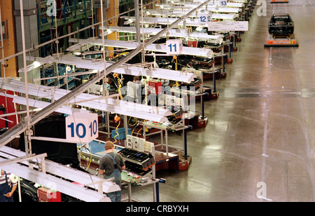 La produzione della Mercedes Classe C, Brema, Germania Foto Stock