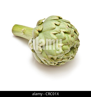 Carciofi isolato su un bianco di sfondo per studio. Foto Stock