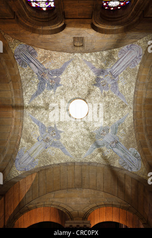 Il soffitto della Cappella del Santo Spirito, Cattedrale di S. Anna, Belfast, Irlanda del Nord, in Irlanda, Gran Bretagna, Europa