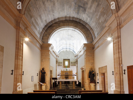 La chiesa del monastero, Santuari de Nostra Senyora de Cura Monastero, Puig de randa, randa, Maiorca, isole Baleari, Spagna, Europa Foto Stock