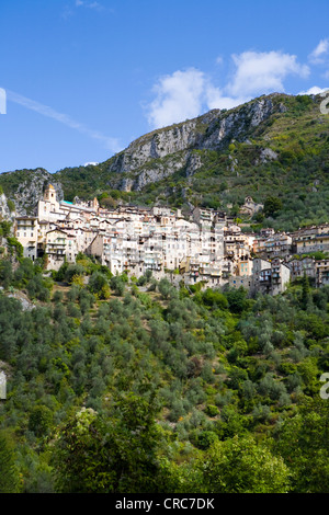 Saorge Alpes-Maritimes Francia Foto Stock