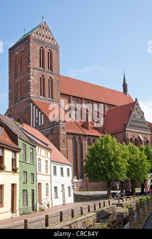 Chiesa di San Nicola, Wismar, Meclemburgo-Pomerania Occidentale, Germania Foto Stock